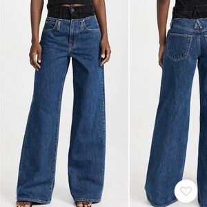 Women's Blue Wide-Leg Jeans